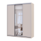Шкаф купе Doros Сити Лайт Кашемир 2 ДСП/1 зеркало 180х60х225 (80736371)