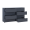 Комод Doros Рон 8 Графит 8 Ящичков 130х38х81 (41516173)