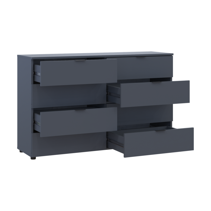 Комод Doros Рон 8 Графит 8 Ящичков 130х38х81 (41516173)