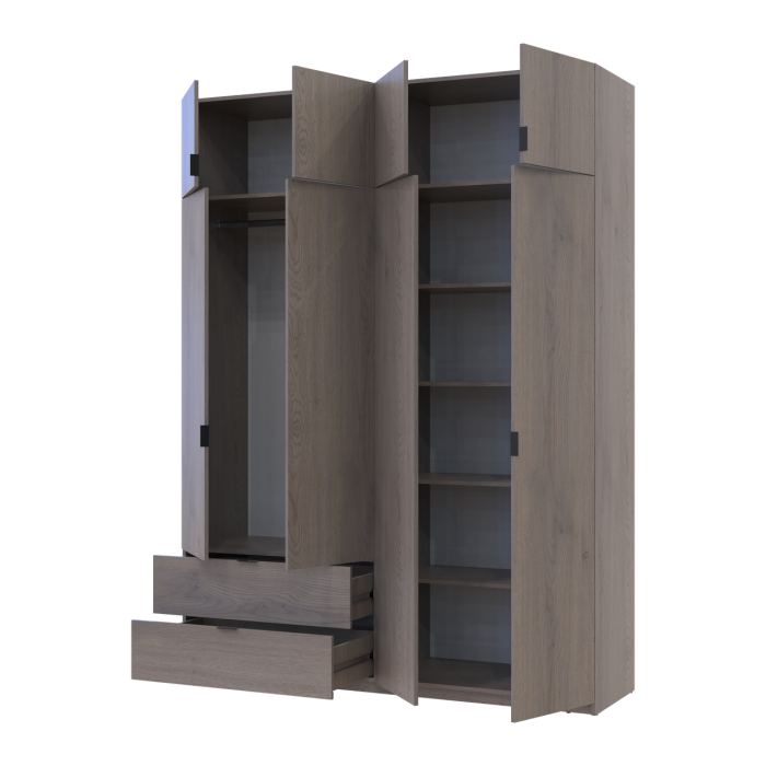 Распашной шкаф для одежды Doros Лукас Канноло/Канноло 180х50х240 (44900367)