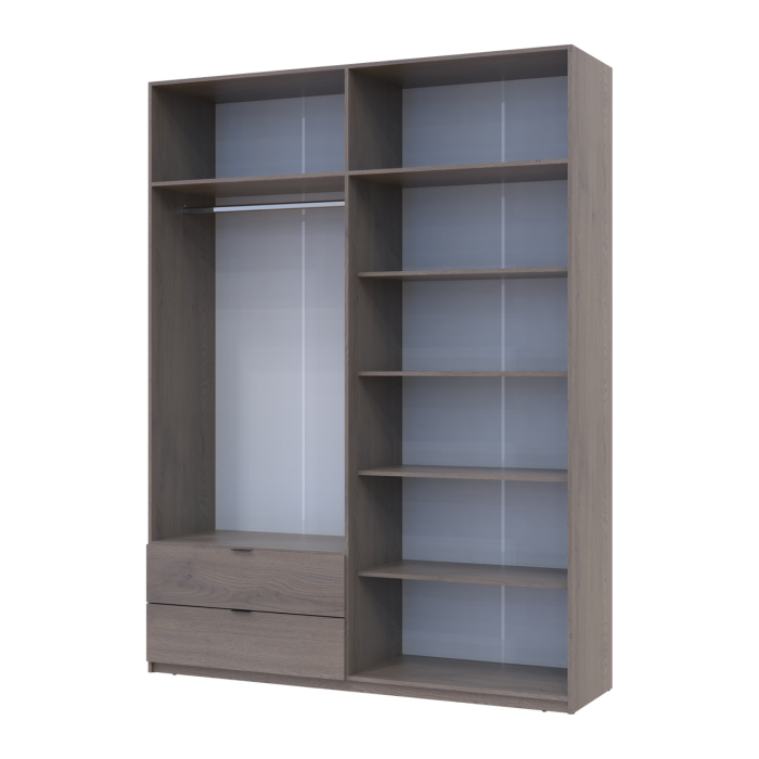 Распашной шкаф для одежды Doros Лукас Канноло/Канноло 180х50х240 (44900367)