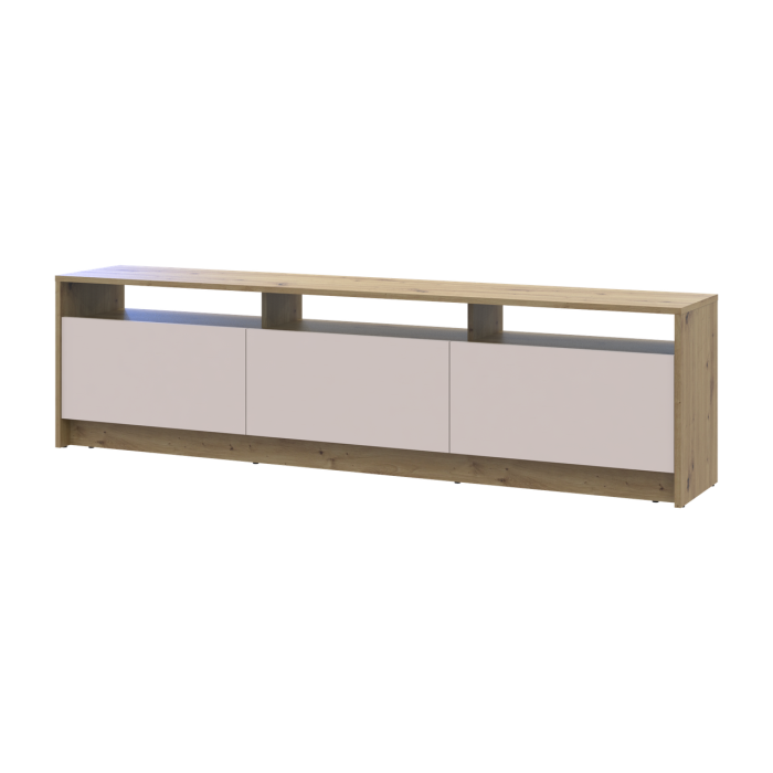 Тумба ТВ Doros U3 Дуб Артизан/Кашемир ДСП 180х33х43 (41516203)
