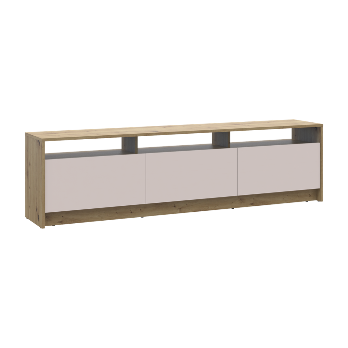 Тумба ТВ Doros U3 Дуб Артизан/Кашемир ДСП 180х33х43 (41516203)