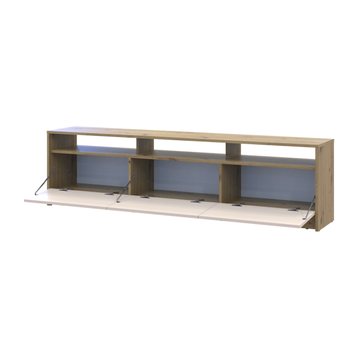 Тумба ТВ Doros U3 Дуб Артизан/Кашемир ДСП 180х33х43 (41516203)