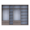 Шкаф для одежды Doros Лукас Канноло/Канноло 3+4 ДСП 315х50х240 (42005248)