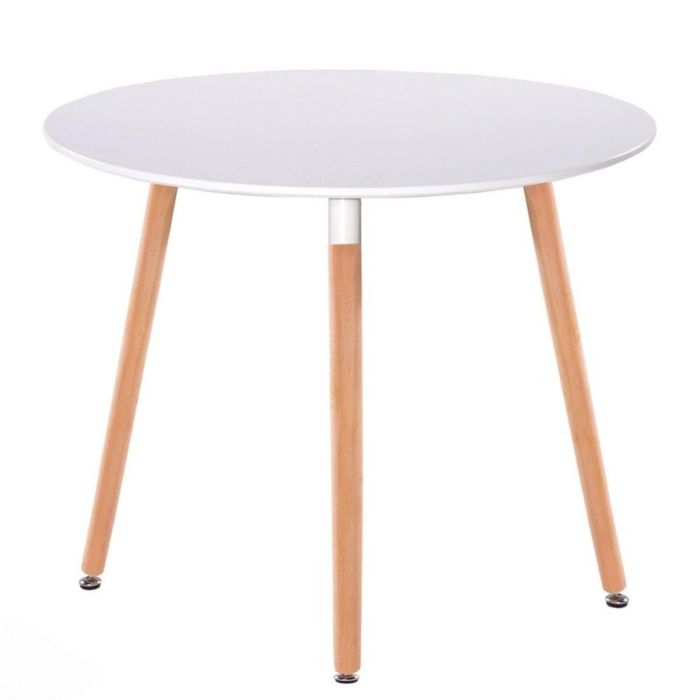 Стіл обідній СІРІУС (Китай) MDF (D=80cm), білий