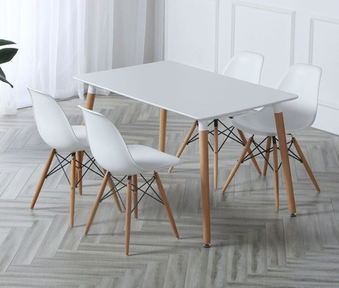 Стіл обідній ВЕЗУВІЙ MDF 100*70, білий