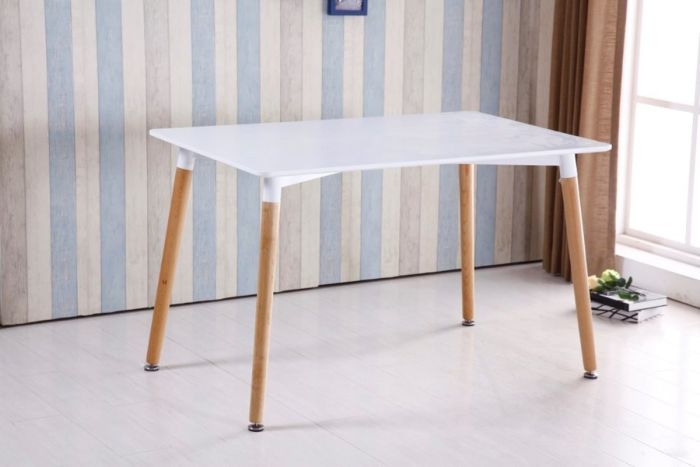 Стіл обідній ВЕЗУВІЙ MDF 100*70, білий