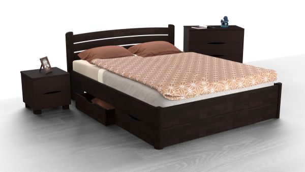 Ліжко Софія з ящиками 1800*2000, венге