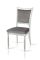 Стілець Сицилія Люкс, білий/срібна патина