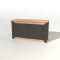 Тумба 2-х дверная закритая Эверест Нордик-980 98х38х53 см Графит + Дуб крафт золотой (DTM-5526)