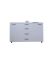 Комод для гостиной Эверест Бриз К-6 130х38х72.5 нимфея альба (телескопы) (DTM-2478)