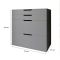 Комод-трюмо с зеркалом, нишей под сиденьем и ящиком LION Азия Дуб Артизан (LION-041668)