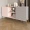 Комод открытый на золотых металлических ножках LION Грей Розовый/Кашемир (LION-042904)