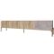 Тумба под телевизор на золотых металлических ножках LION Грей Дуб Сонома/Камень (LION-042570)