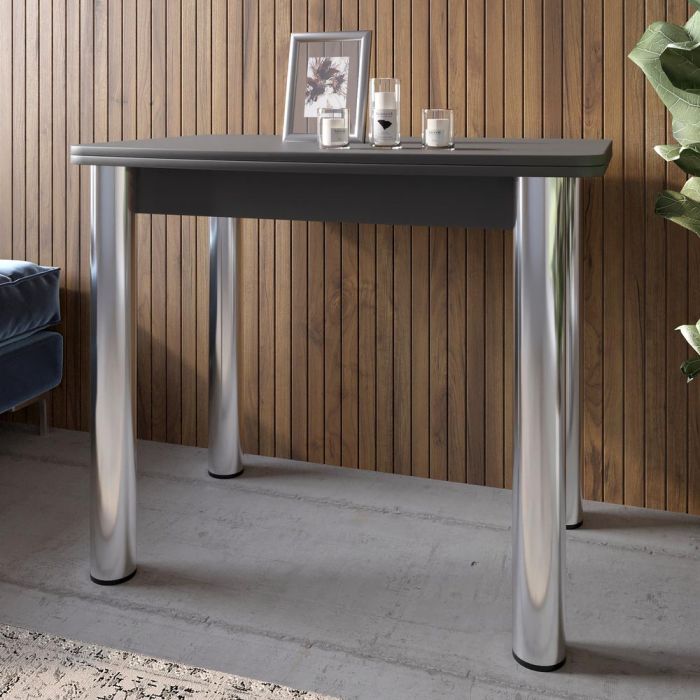 Обеденный стол раскладной LION Нота Антрацит 60x90/90x120 (LION-041276)