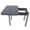 Обеденный стол раскладной LION Нота Мини Бетон Style 60x70/70x120 (LION-041291)