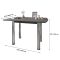 Обеденный стол раскладной LION Нота Кашемир 60x90/90x120 (LION-041285)