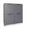 Тумба четырехдверная LION Краш 82x43x86 см 82x43x86 см Антрацит (LION-041753)