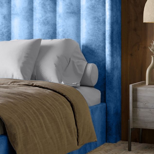 Двуспальная кровать LION Нино 160x200 см SILK 401 Лавандовый (LION-045046)