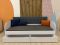 Детская полуторная кровать LION Л-7 с ящиками и ламелями Лили-95 120x200 см Розовый (LION-044252)